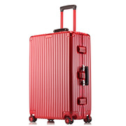 高档陪嫁箱结婚行李箱，红色新娘压箱子密码旅行箱，结实耐用拉杆箱皮
