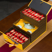 过年送礼大红袍乌龙茶叶礼盒装送茶具武夷山过年送礼 大红袍 1227