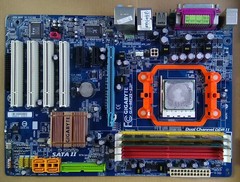 GA-M52S-S3P 主板 集成声卡PCI-E D2 AM2 938针 送CPU 2G内存