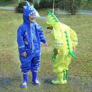 恐龙连体儿童雨衣男童女童小孩宝宝幼儿园雨衣反光防护雨披透气