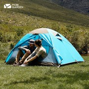 冷山帐篷户外折叠便携式加厚防暴雨防风防晒1-x4人登山装备