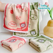 儿童毛巾宝宝棉质柔软面巾卡通小熊洗脸家用洗澡擦手小毛巾童巾