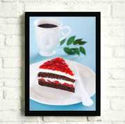 装饰画甜品 装饰画照片墙 蛋糕甜品 蛋糕店照片墙 蛋糕店挂画黑框