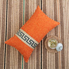 新中式棉麻沙发抱枕套简约现代客厅靠垫长方形纯色腰枕床头大靠背