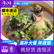 恒沃甲鱼炖鸽子传统名菜沉鱼落雁甲鱼乳鸽鸽子肉新鲜现杀