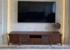 hc613美式纯实木电视柜，欧式电视柜2.4米1.8米简欧简美桃花芯木