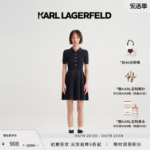 karllagerfeld卡尔拉格，斐2023春夏显瘦女士，针织连衣裙老佛爷