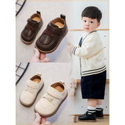 1-3岁男女宝宝学步鞋，秋冬软底婴儿鞋，英伦男童小皮鞋单鞋透气