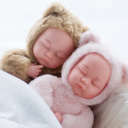 儿A童仿真娃娃会说话的洋娃娃安抚陪睡婴儿睡眠毛绒布娃娃女孩玩