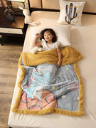 儿童毛毯双层加厚冬季羊羔绒，小被子幼儿园午睡宝宝，婴儿珊瑚绒毯子