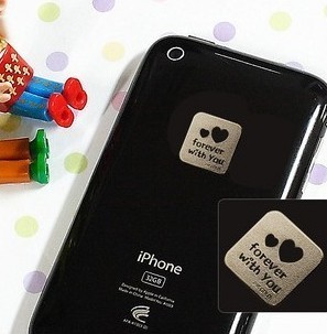 韩国24k镀金ipad，touchiphone4防辐射金属，贴电脑手机贴bz06