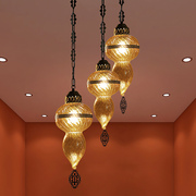 东南亚风格吸顶玻璃吊灯客厅餐厅所酒店现代创意个性轻奢水晶灯饰