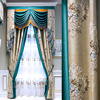 欧式豪华别墅客厅提花高遮光布卧室阳台成品定制立体浮雕布纱窗帘