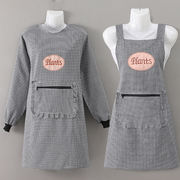 围裙纯棉罩衣工作服家用厨房长袖，冬季款衣服，反穿衣女时尚外套上班