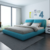 布艺床可拆洗榻榻米储物床，小户型主卧软床，约1.8米双人床