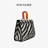 HANGUER＆CK 小众设计斑马纹托特包女大包包轻奢单肩手提包大容量