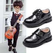 男女儿童英伦风黑色小皮鞋搭配礼服的鞋子小学生大合唱演出小黑鞋