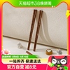 广意儿童筷子鸡翅木筷子家用中式防滑无漆无蜡短木筷2双装