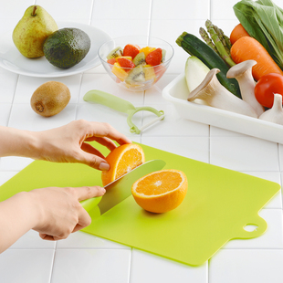 日本进口inomata塑料分类料理软砧板案板防串味薄型菜板水果砧板
