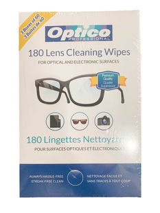 加拿大Optico一次性眼镜擦拭布镜头布擦屏布180片超值装