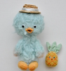 日本本土手作家毛绒卡通蓝色小鸭子公仔关节可动毛绒泰迪熊小动物