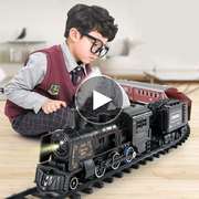 l火车铁轨玩具益智大型高铁，动车带轨道城市，轨道交通适合三岁男孩