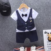 男童套装韩版童装帅气男宝宝衣服夏款短袖儿童0-4岁男夏装潮