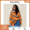 MOUSSY 夏季撞色条纹日系POLO衫休闲针织衫010GSS80-0120