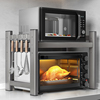 微波炉专用伸缩置物架烤箱架子双层厨房台面多功能家用收纳不锈钢