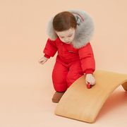 宝宝连体羽绒服男女，儿童1-2-3-4岁婴幼儿套装，冬外出爬服加厚