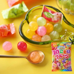 ribon日本理本10味水果糖硬糖进口喜糖，白桃味糖果零食