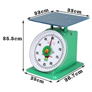 50KG大体案秤老式弹簧盘称度盘秤机械台秤 托盘秤称厨房秤度盘称