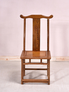 鸡翅木餐椅家用红木餐厅餐桌椅子中式实木官帽椅复古茶桌专用茶椅