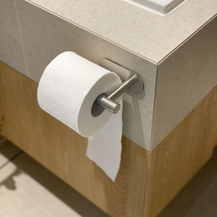 卫生间纸巾盒手机架卷纸架厕所，不锈钢纸巾架免打孔卷筒厕纸置物架