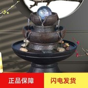 茶桌水景电视柜茶几喷泉简约创意，小桥流水摆件装饰微景观室内流动