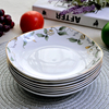 唐山骨瓷餐盘创意方形四方盘子菜盘家用陶瓷碟子深盘汤盘平盘碗碟