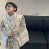 韩国儿童羽绒服马甲2022秋装男童女童宝宝坎肩，加厚背心幼儿园外穿