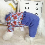 宠物衣服2022春夏泰迪比熊吉娃娃博美小型犬狗衣服薄款四脚衣
