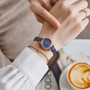 聚利时女表韩国镶钻小盘女士皮带手表学生复古表时装表