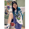 纯棉短袖短裤运动套装女夏季薄款韩版宽松显瘦学生休闲两件套跑步