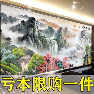 钻石画2022满春钻富山居图客厅山水贴钻十字绣砖石秀贴画2023