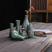 个性现代简约花瓶干花花插水培鲜花器陶瓷欧式桌面室内摆件装饰品