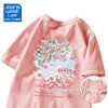 真维斯LIFE粉色短袖t恤女2023年夏季小个子宽松纯棉半袖体恤
