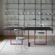 北欧会议桌长桌设计师工作台桌子工，业风办公桌洽谈桌椅实木长条桌