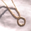 青岛外贸流行饰品欧美原单质感气质水晶石亚光金项链