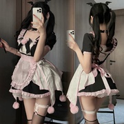 二次元可爱小恶魔洛丽塔，女仆装cosplay女佣，女装大佬lolita连衣裙