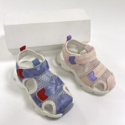 托米福儿夏季凉鞋镂空网布透气儿童鞋软底防滑学步鞋包头机能鞋