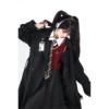 黑色风衣女中长款2024年春秋季流行日系学院风小个子气质外套