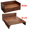 新中式实木罗汉床弥勒榻客厅，箱体多功能沙发，床1.5米1.8推拉小户型