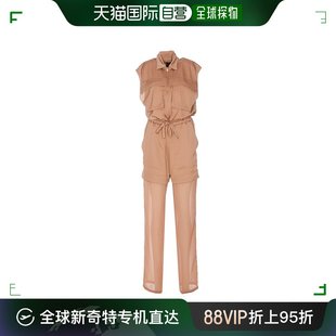 香港直邮潮奢pinko品高女士拼接无袖连身裤103283a1pp